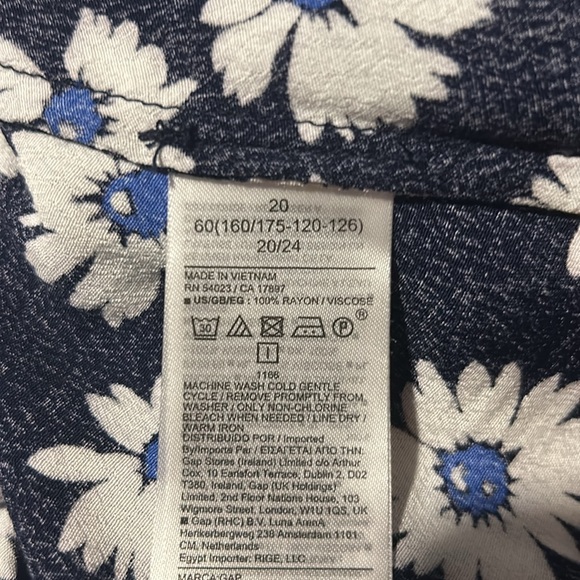 Gap Blue and White Floral Dress - Picture 6 of 6
